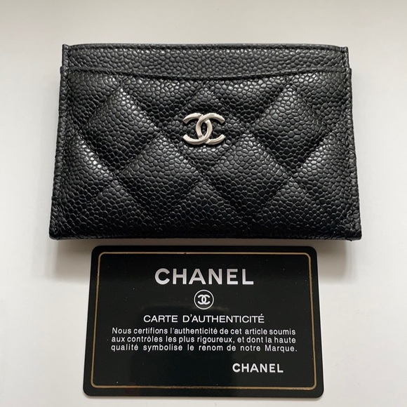 CHANEL Accessories - Chanel Caviar Quilted Card Holder